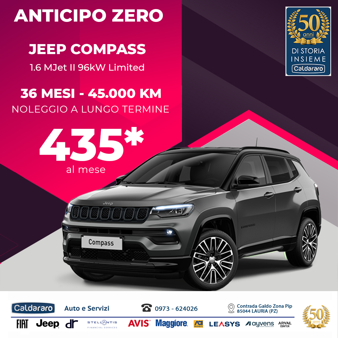 jeep compass noleggio a lungo termine